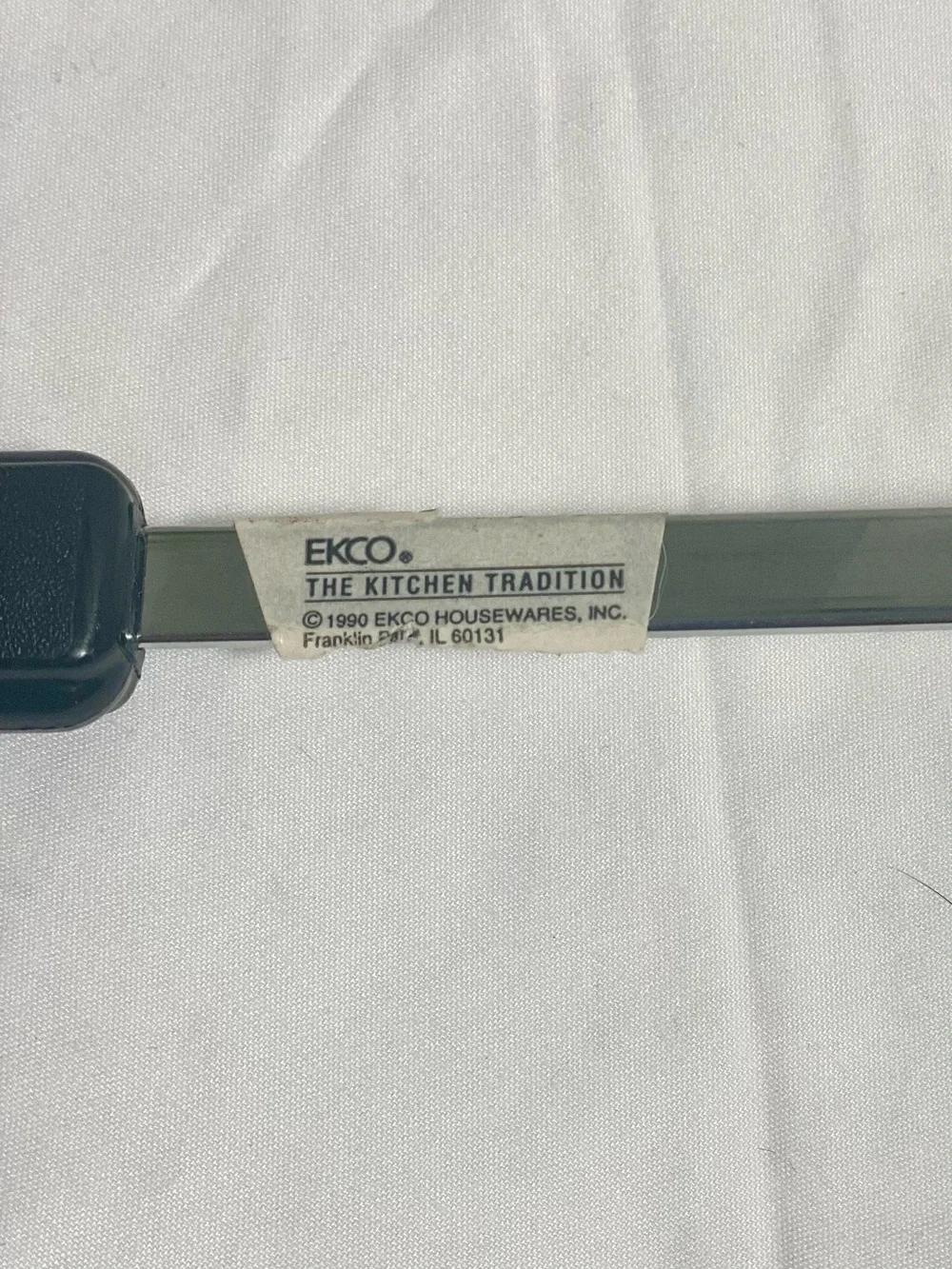 VTG EKCO The Kitchen Tradition Black Slotted Spatula Spoon Heat Resistant USA